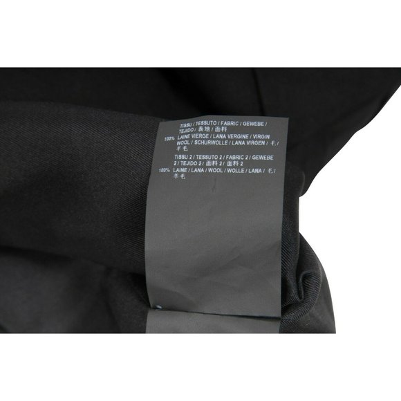 Saint Laurent YSL Black Embroidered Crystal Asymmetrical Short Skirt Size F38 - Picture 10 of 12